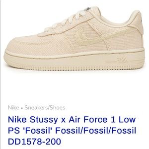 Nike Stussy x Air Force 1 Low PS 'Fossil' Fossil/Fossil/Fossil DD1578-200